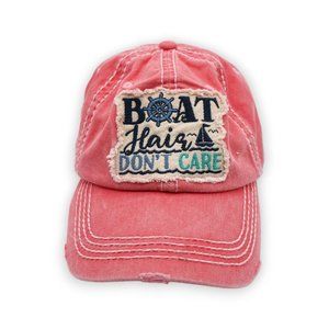 Kbethos‎ Vintage Pink Distressed Baseball Hat Adjustable Back